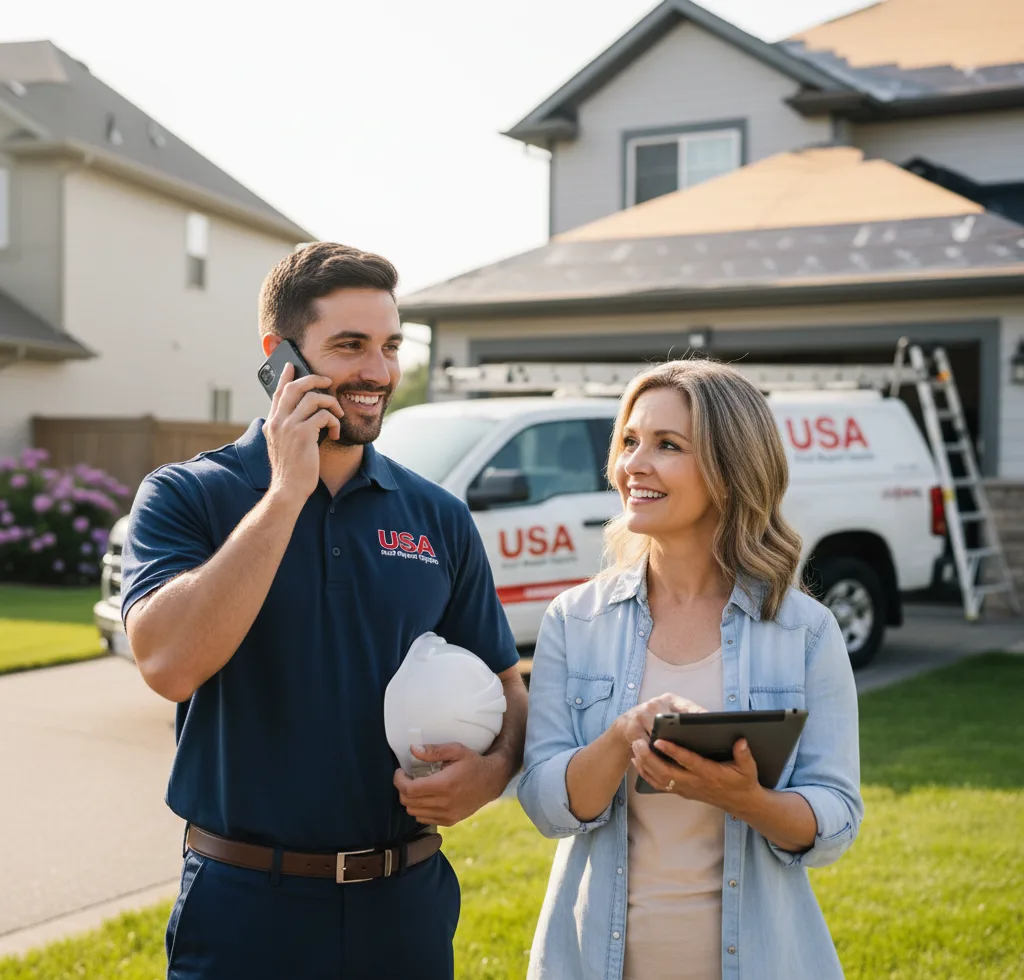 USA Roof Repair Experts customer support in Winnie